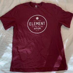 Element Regular Fit Red Shirt Est 92 Made To Endure Size S Made in Honduras